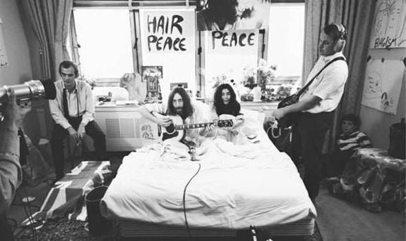 BEATLES, the - UNISEX - JOHN & YOKO - BED PEACE ..... L