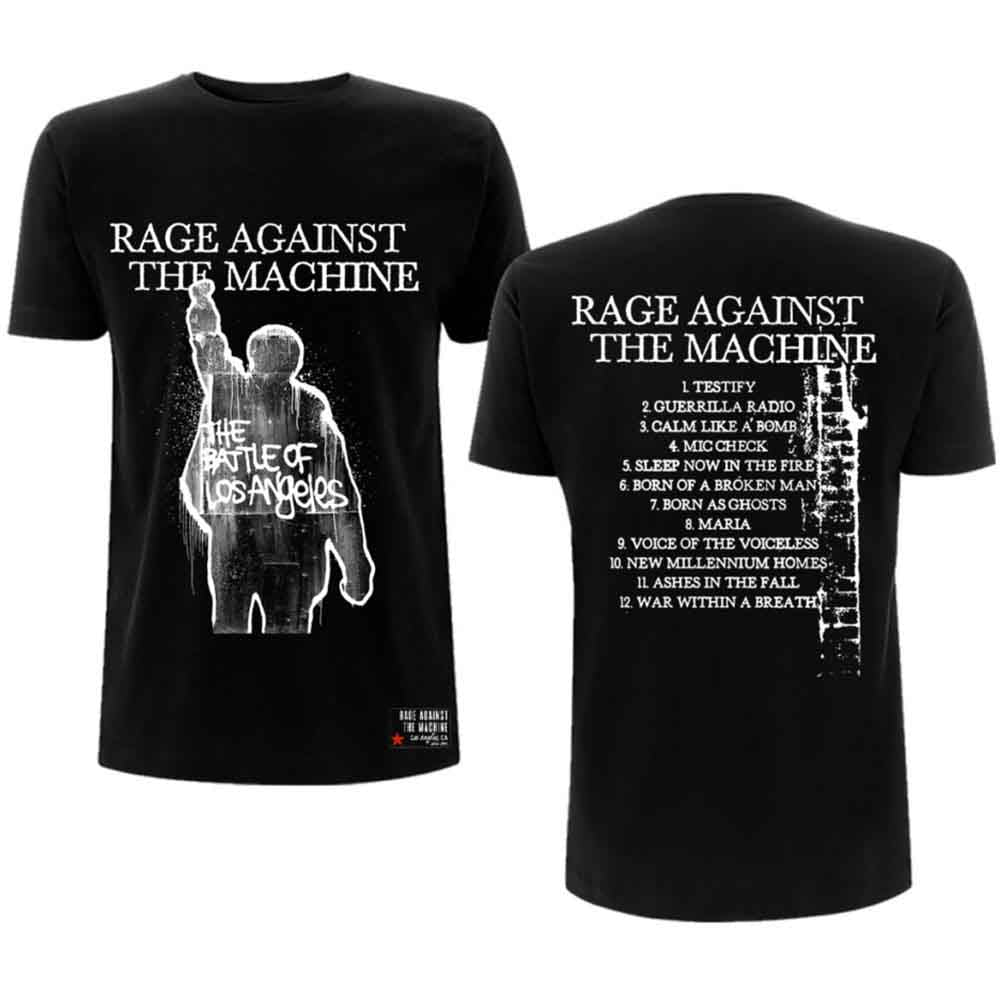 RAGE AGAINST THE MACHINE UNISEX T SHIRT - BOLA ALBUM COVER      XL