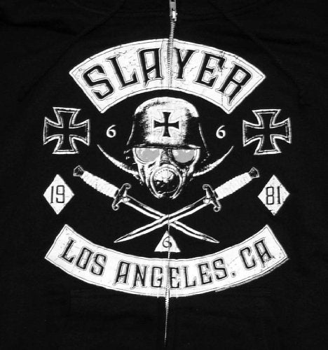 SLAYER "VINTAGE 81" UNISEX ZIP UP HOODIE - MEDIUM