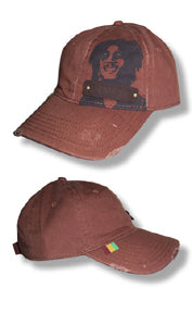 BOB MARLEY UNISEX ADJUSTABLE BASEBALL CAP: SMILING