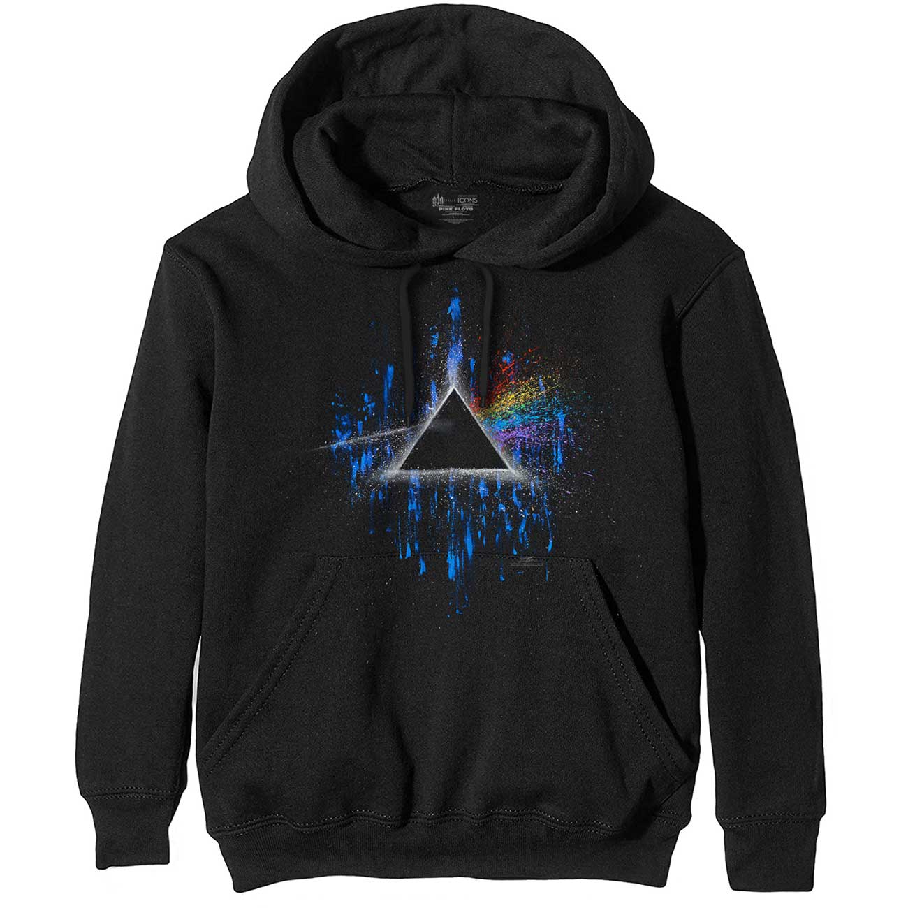 PINK FLOYD UNISEX PULLOVER HOODIE featuring DSOM BLUE SPLATTER  ....XL