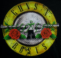 GUNS 'N' ROSES - DISTRESSED LOGO ....med only