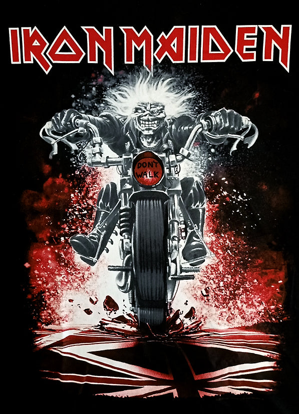 IRON MAIDEN - UNISEX T SHIRT - BIKER EDDIE ----- L