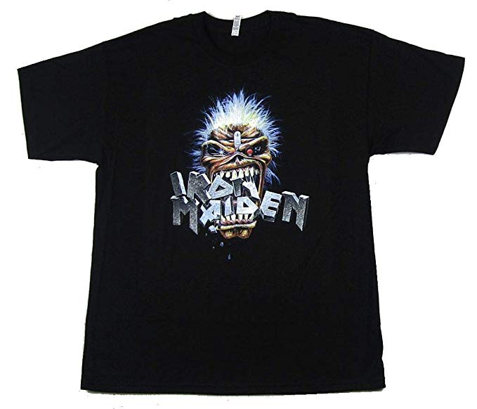 IRON MAIDEN - UNISEX T SHIRT - EDDIE ----- L
