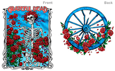 GRATEFUL DEAD - BERTHA WHEEL & ROSES ----- XL