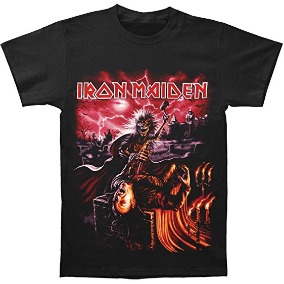 IRON MAIDEN -UNISEX T SHIRT - TRANSYLVANIA ----- L