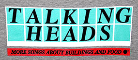 TALKING HEADS - TILED LOGO ..... XL