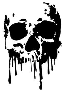 STICKER GENERIC DRIPPING SKULL