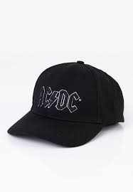 AC/DC UNISEX BASEBALL CAP - BLACK LOGO