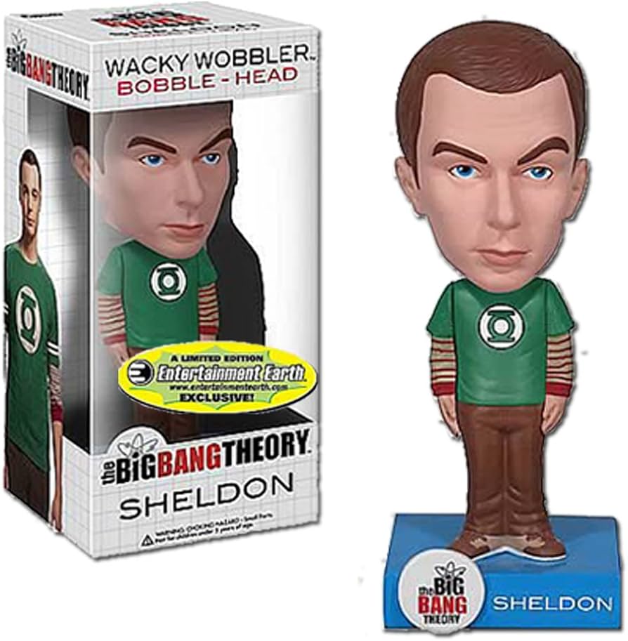 BIG BANG THEORY - SHELDON w GREEN LANTERN TEE FUNKO BOBBLEHEAD