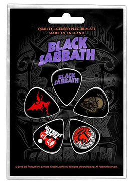 BLACK SABBATH - GUITAR PICKS - "PURPLE LOGO"