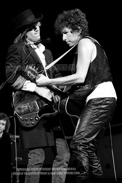 BOB DYLAN & TOM PETTY    (12" x 8")