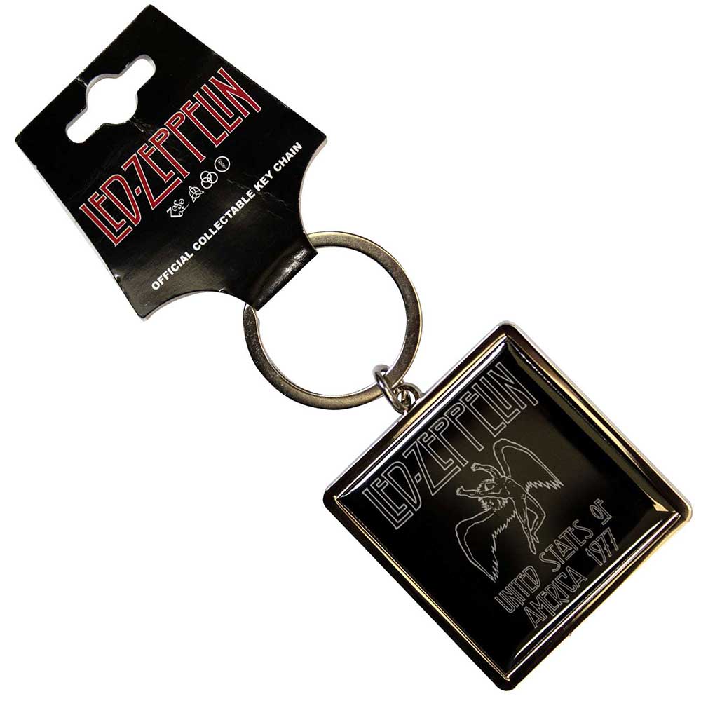 LED ZEPPELIN - 1977 USA TOUR METAL KEYRING