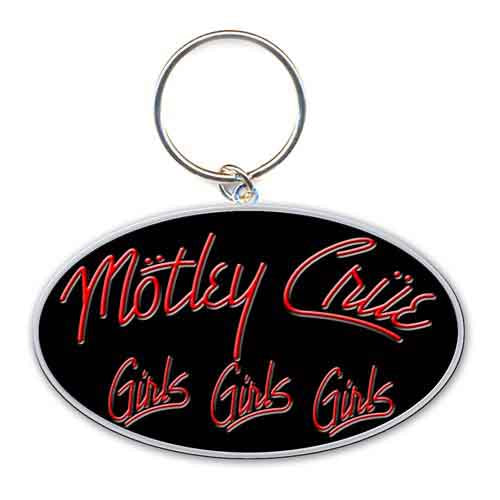 MOTLEY CRUE - GIRLS GIRLS GIRLS LOGO KEYRING