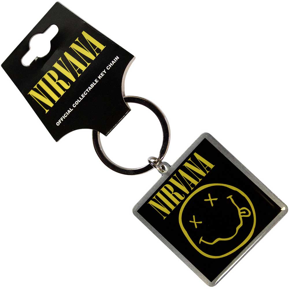 NIRVANA - HAPPY FACE PHOTO PRINT KEYRING