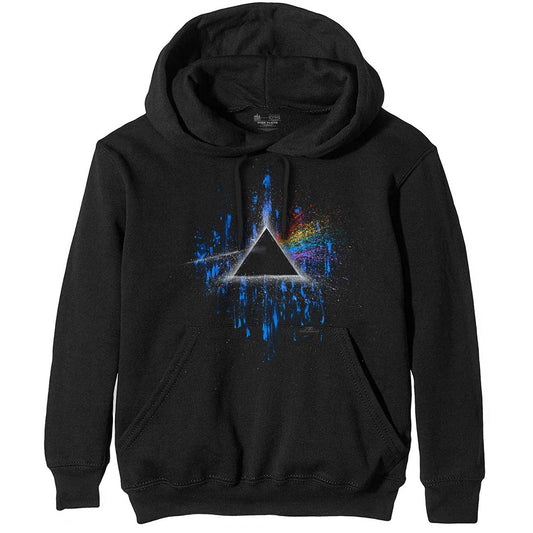 PINK FLOYD UNISEX PULLOVER HOODIE featuring DSOM BLUE SPLATTER  ....XL