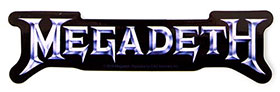 STICKER MEGADETH "SILVER LOGO"