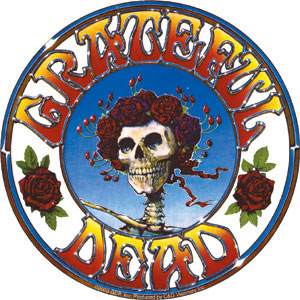 GRATEFUL DEAD - STICKER  "SKULL & ROSES"