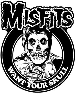 STICKER MISFITS "WANT YOUR SKULL LOGO"