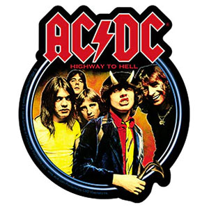 STICKER AC/DC "HIGHWAY TO HELL"
