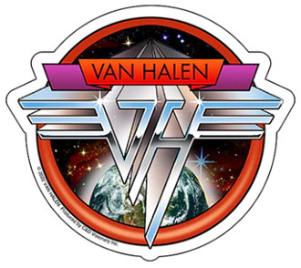 STICKER VAN HALEN :SPACE LOGO"