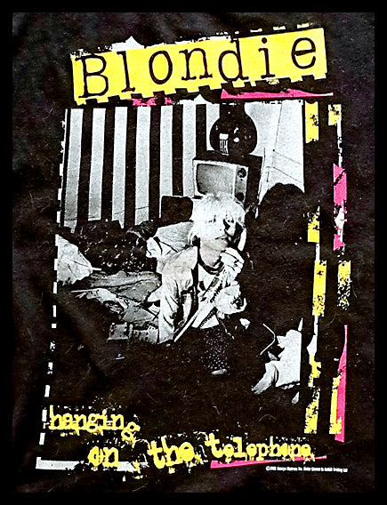 BLONDIE - HANGING ON THE TELEPHONE Ladies L PRELOVED