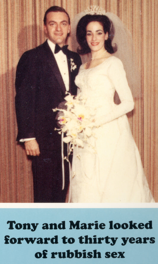 BLANK CARD  TONY & MARIE