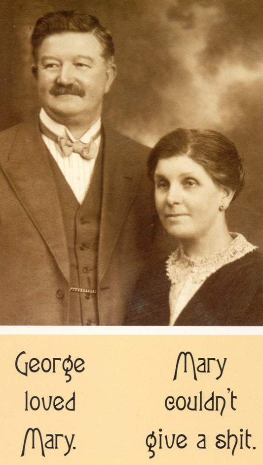 BLANK CARD GEORGE & MARY