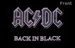 AC/DC - BACK IN BLACK 4 .....M, L