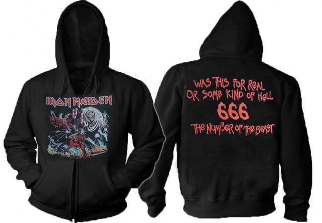 IRON MAIDEN - NUMBER of the BEAST HOODIE  .......2XL
