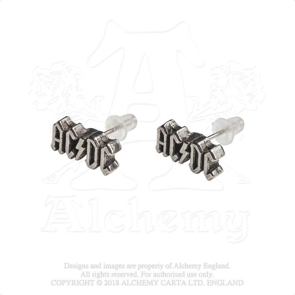 EARRINGS - ACDC LOGO STUD