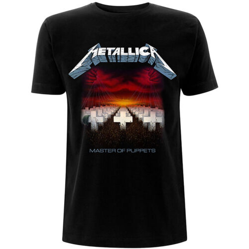 METALLICA UNISEX T SHIRT - MASTER of PUPPETS TRACKS ..... M & L