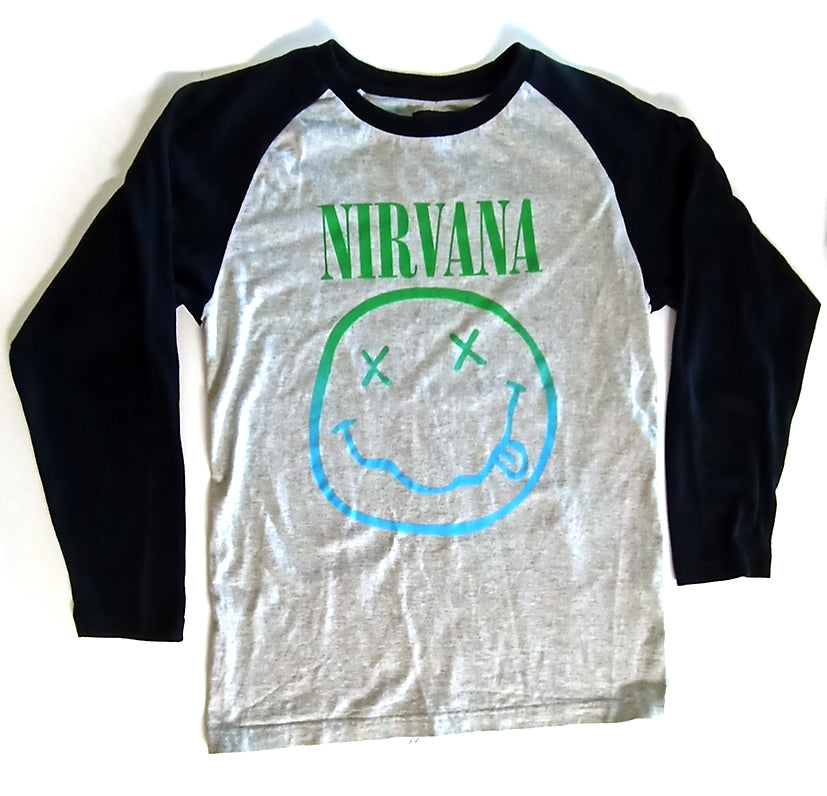 ... NIRVANA - HAPPY FACE LONG SLEEVE ....medium