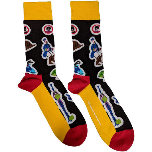 BEATLES, the - SOCKS - YELLOW SUBMARINE PORTHOLES & CHARACTERS