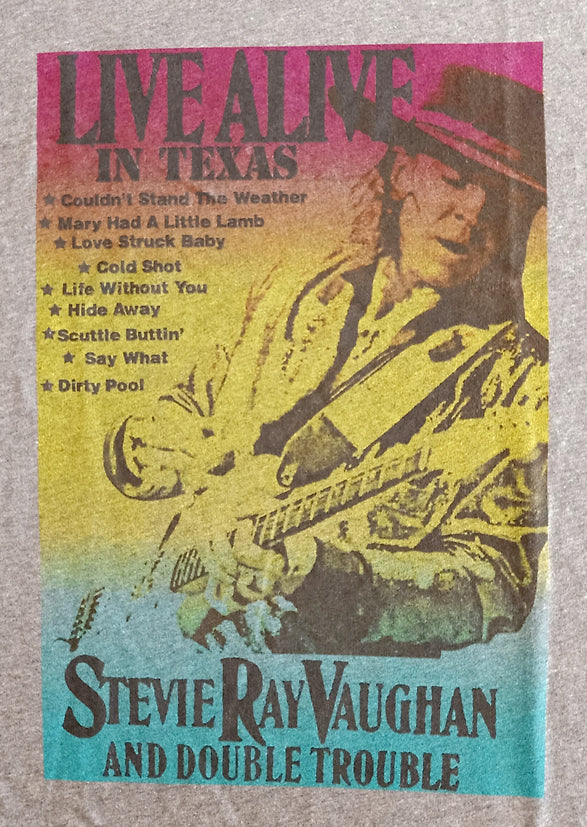 STEVIE RAY VAUGHAN - LIVE ALIVE IN TEXAS .... L